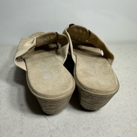 Munro American Womens 8.5 N Double Knot Strap Slide Slip On Fabric Sandals - Picture 5 of 8